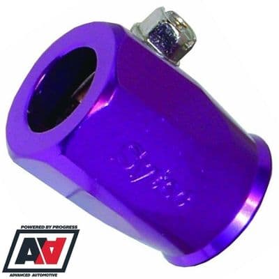 Sytec Braided Fuel Hose Jubilee Clip Clamp Finisher Purple Size 12.5mm OD -4