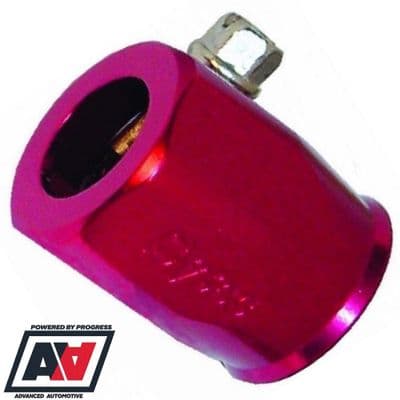 Sytec Braided Fuel Hose Jubilee Clip Clamp Finisher Red Size 15.0mm OD -6