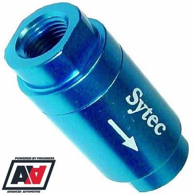 Sytec Competition 1/8 NPTF Thread Fuel Non Return Check Valve Blue