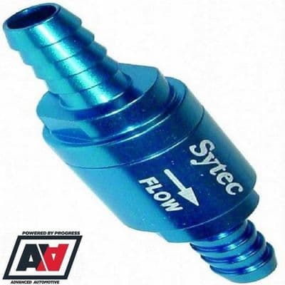 Sytec Competition 8mm Fuel Non Return Check Valve One Way Petrol Diesel