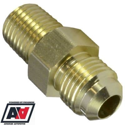 Sytec Motorsport Alloy Straight Fuel Union 1/4 NPT Thread To Male AN6 -6