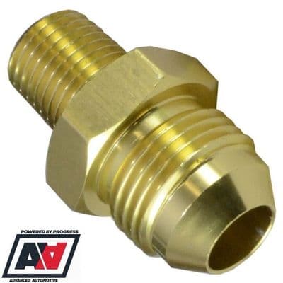 Sytec Motorsport Alloy Straight Fuel Union 1/4 NPT Thread To Male AN8 -8