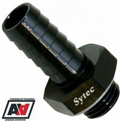 Sytec Motorsport Alloy Straight Fuel Union Fitting Male M14x1.5 10mm Push On