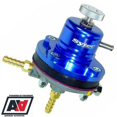 Sytec Motorsport Blue MSV Adjustable Fuel Pressure Regulator 1:1 8mm Tails