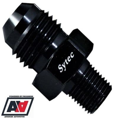 Sytec Motorsport Dash -6 AN6 To 1/8th NPT Alloy Fuel Union Anodised Black