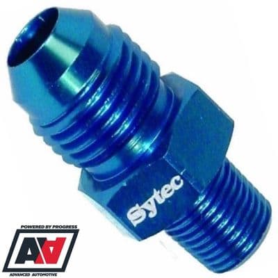 Sytec Motorsport Dash -6 AN6 To 1/8th NPT Alloy Fuel Union Anodised Blue