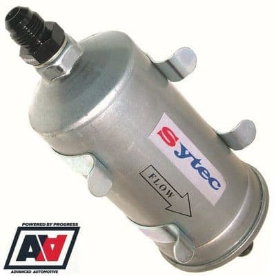 Sytec Motorsport Hi Flow Fuel Filter & Clips With AN8 & AN6 Tails - SSFMC004