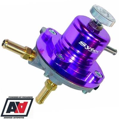 Sytec Motorsport Purple SAR Adjustable Fuel Pressure Regulator 1:1 8mm Hose Tails (1)