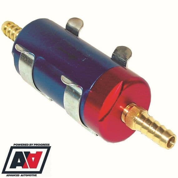 Sytec Motorsport Small In-Line Fuel Filter 8mm Carb Or Fuel Injection 30 Micron |Advanced Automotive
