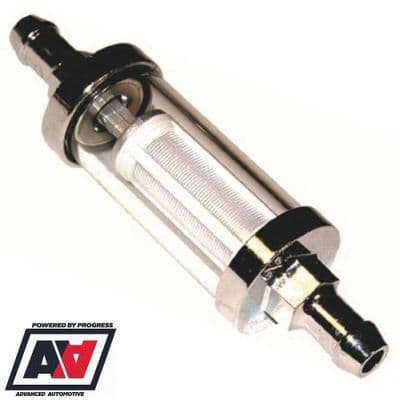 Sytec PRO-FLOW Fuel Filter 10mm Hose Tails For Carburettors