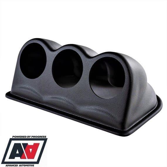 Triple Flat Mounting Gauge Pod For 52mm Or 2