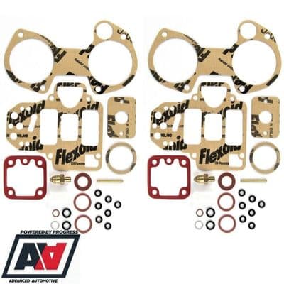 Twin Weber 45 DCOE Carburettor Service Kits With Seals & 200 Needle Valve