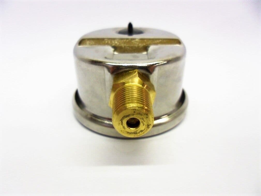 Webcon High Pressure Fuel Gauge 1/8npt Thread 8 Bar Glycerine Damped