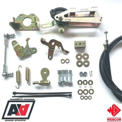 WEBER 40 45 48 50 DCOE/SP TWIN CABLE THROTTLE LINKAGE BOTTOM MOUNT KIT LP4000