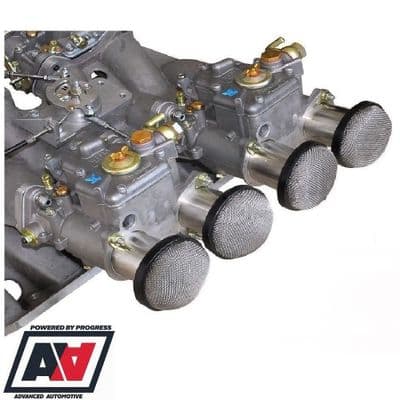 Weber 40 45 48 DCOE Carburettor Max Flow Mesh Air Filters For 70mm OD Trumpets