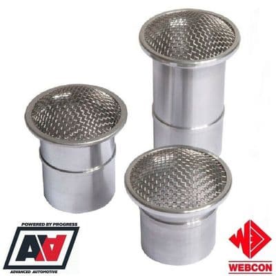 Weber 40 DCOE Carburettor Meshed Slip In 60mm Trumpet Air Filters x 2 - AH4060G