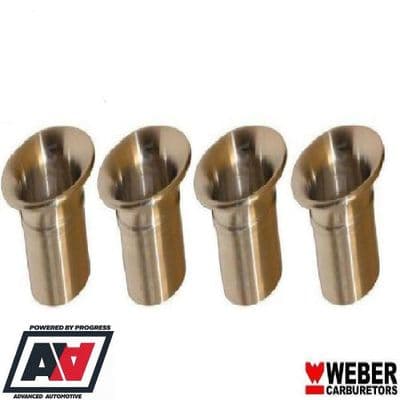Weber 45 DCOE 26mm Long And 63mm OD Bellmouth Quality Set Of 4
