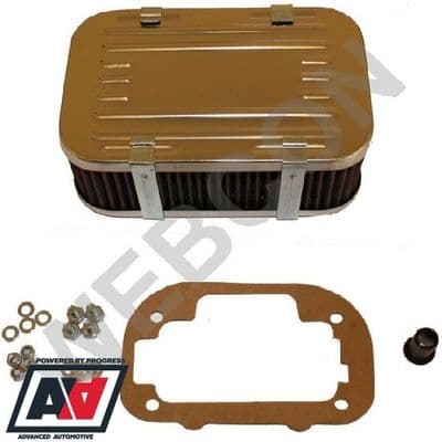 Weber DGAV DGAS DGV Downdraft Chrome Air Filter K&N Design AFB341