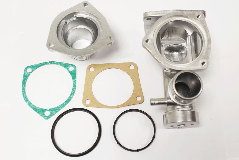 BOMLING Aluminum Thermostat Housing Replacement For 2005-2010 Ford Mustang 4.0L V6 - Replaces OE Part 5R3Z-8592-BA