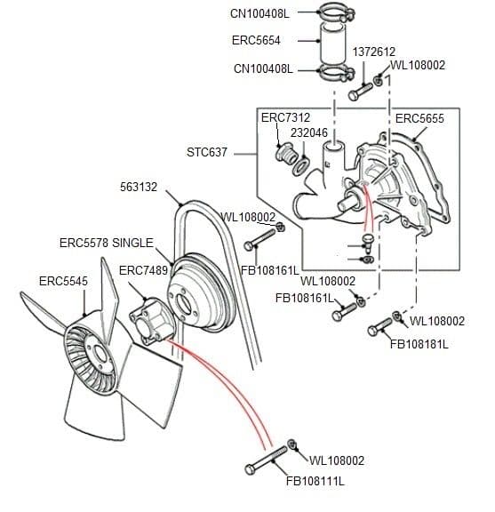 17H Water Pump & Fan