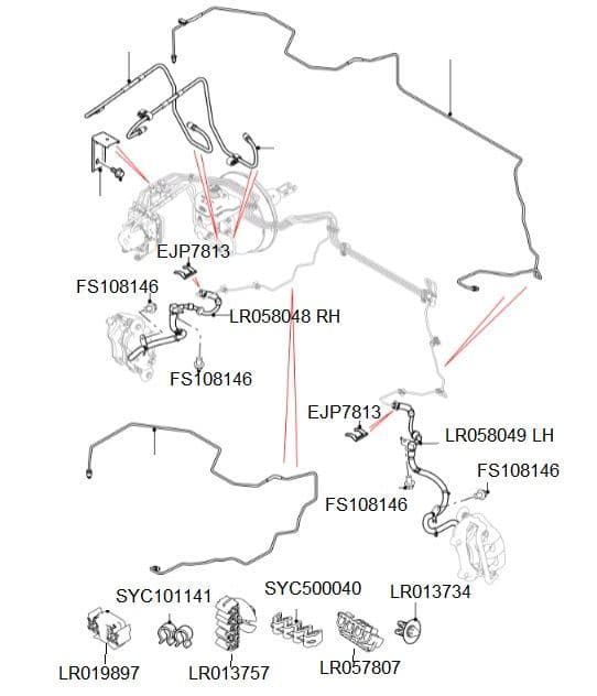 Front Brake Hoses and Pipes