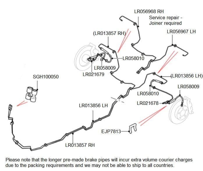 Rear Brake Hoses and Pipes