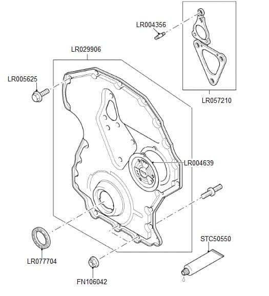 Timing Gear Cover 2.2 Duratorq