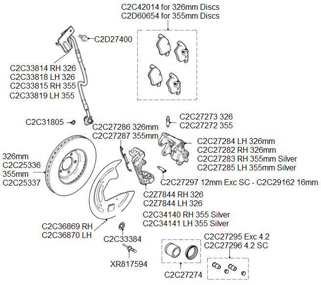 Front Brakes from VIN G49701