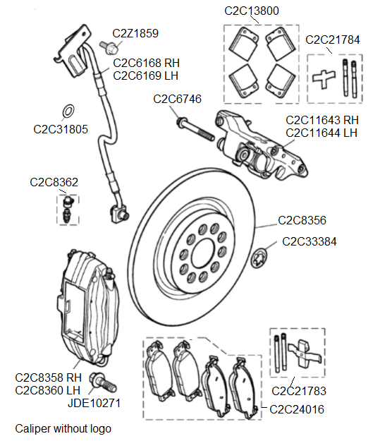 Rear Brakes 4.2SC to VIN G49700