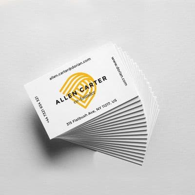 Business Cards with Soft Touch Lamination