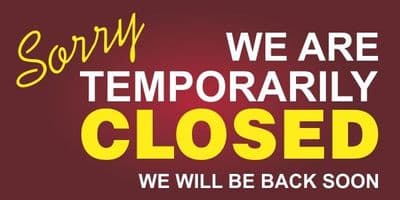 Closing Down Banners