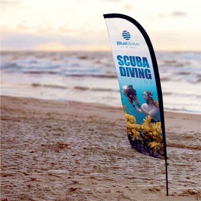 Large Feather Flag (3860 x 690 mm)