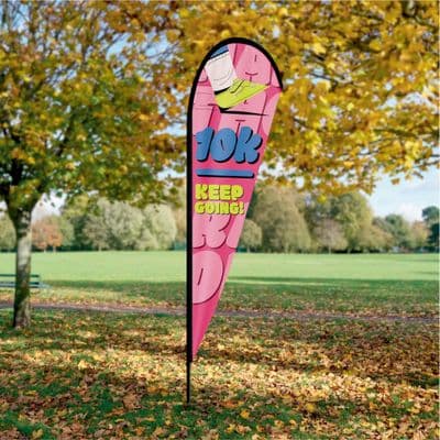 Large Teardrop Flag (3818 x 862 mm)