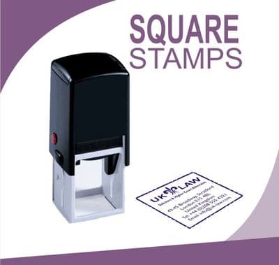 Self Inking Square Stamps