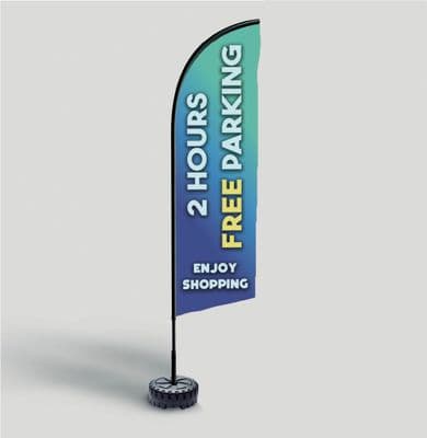 Small Feather Flag - (1860 x 630 mm)