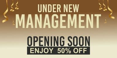 Under New Management Banners