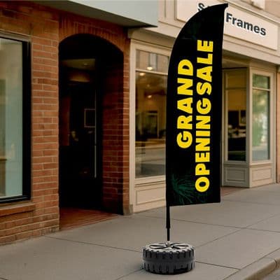 XL Feather Flag (4860 x 690 mm)