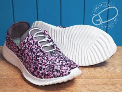 Adesso Ezrz elastic upper light multi coloured shoe 