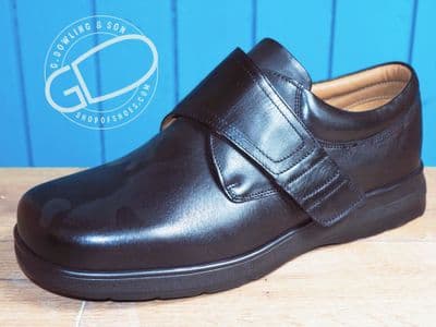 Benny, DB Easyb extra wide extra deep 4E wide fit mens shoe in black