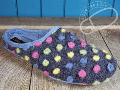Best selling modern spotty Ladies mule Slipper.