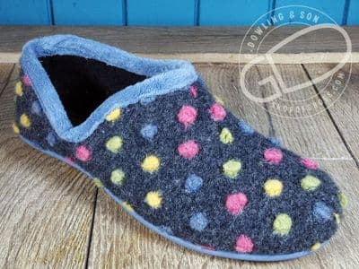 Best selling modern spotty Ladies Slipper.