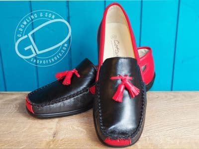 Biddlestone wide fitting Spanish made moccasin with removeable insole