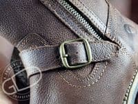 Bourton waxy waterproof deep brown country boot