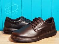 Lightweight modern take on a classic deep grip rubber sole country brogue shoe in lovely tan soft flexible leather Adaptive cushioned insole and flexible rubber sole for all available online or from our Whitchurch shop on the Hampshire Berkshire border.