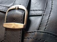 Cipriata mid length zipped non leather black boot