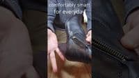 Cipriata soft leather zip ankle boot. black