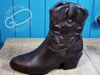 Cipriata soft non leather zip cowboy style boot.