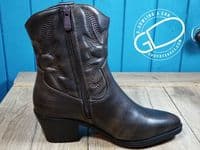 Cipriata soft non leather zip cowboy style boot.