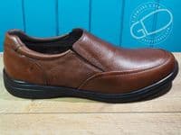 Lightweight modern take on a classic deep grip rubber sole country brogue shoe in lovely tan soft flexible leather Adaptive cushioned insole and flexible rubber sole for all available online or from our Whitchurch shop on the Hampshire Berkshire border.