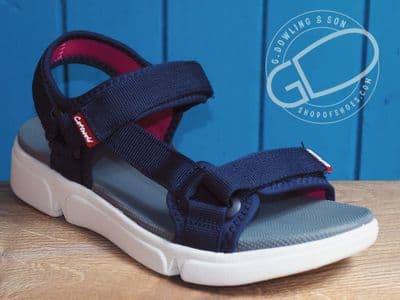 Cotswold Velcro  navy with pink detail beach trek sandal